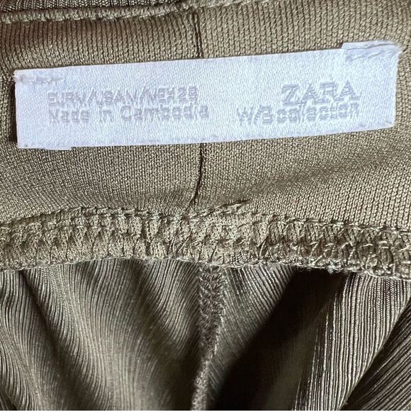 Zara strappy cross back olive green romper size medium - Picture 8 of 9